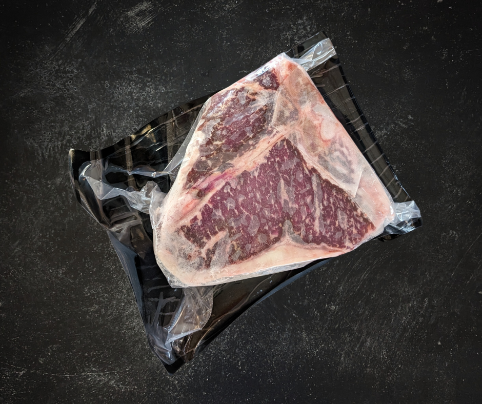 T-Bone Steak SINGLE PACK (2.0- 4.5 lbs) $21lb