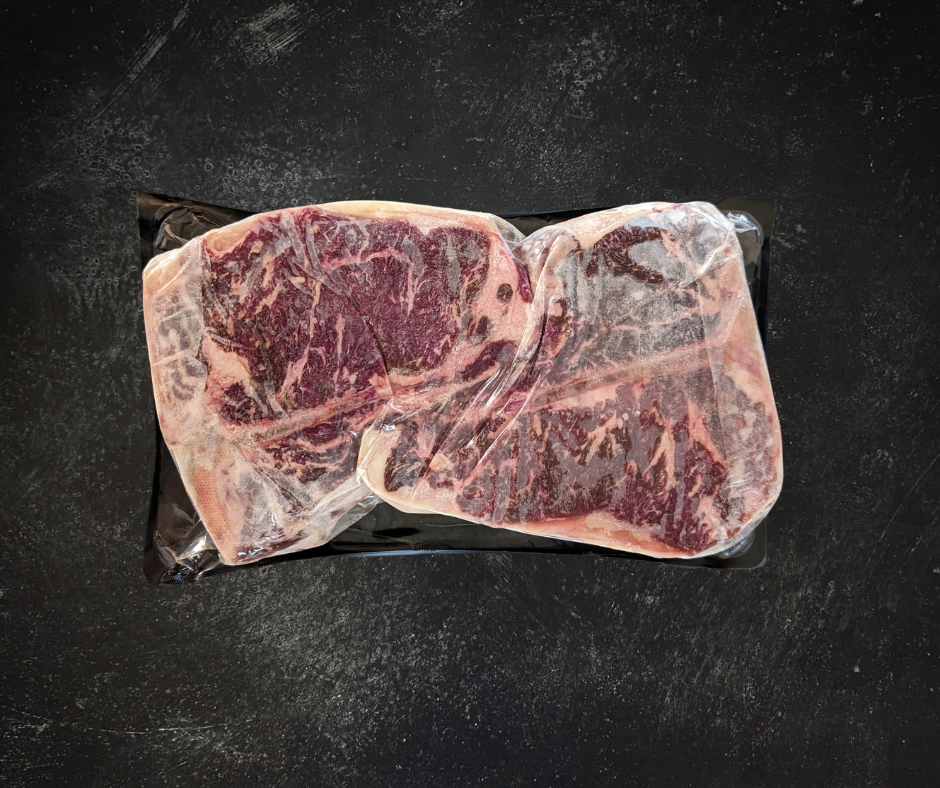 T-Bone Steak 2 PACK (2.0- 4.5 lbs) $21lb
